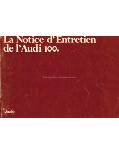 1978 AUDI 100 INSTRUCTIEBOEKJE FRANS