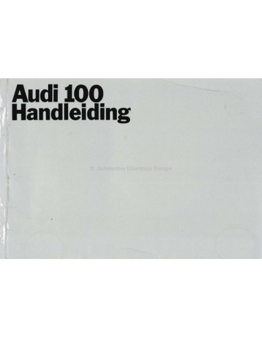 1969 AUDI 100 OWNERS MANUAL HANDBOOK DUTCH