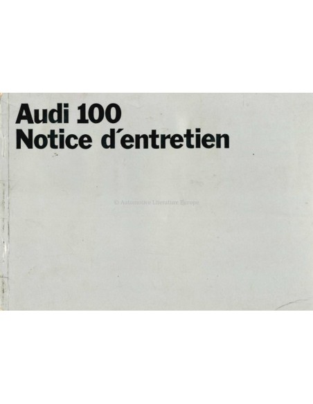 1969 AUDI 100 BETRIEBSANLEITUNG NIEDERLÄNDISCH
