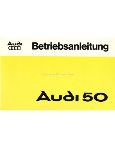 1978 AUDI 50 OWNERS MANUAL HANDBOOK GERMAN