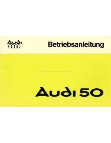 1975 AUDI 50 BETRIEBSANLEITUNG DEUTSCH