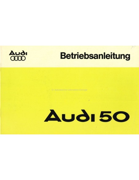 1975 AUDI 50 OWNERS MANUAL HANDBOOK GERMAN