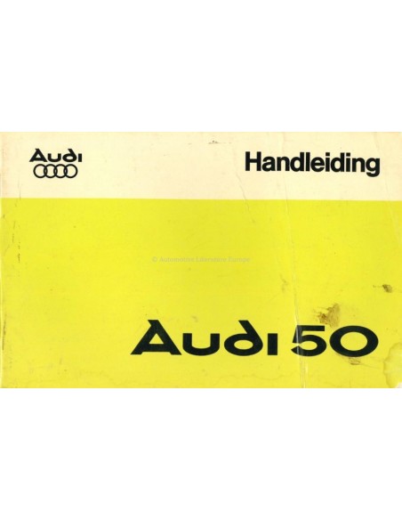 1975 AUDI 50 OWNERS MANUAL HANDBOOK DUTCH