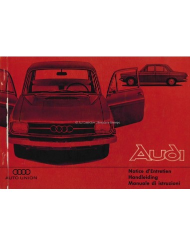 1965 AUDI 60 BETRIEBSANLEITUNG NIEDERLANDISCH FRANZOSISCH ITALIENISCH