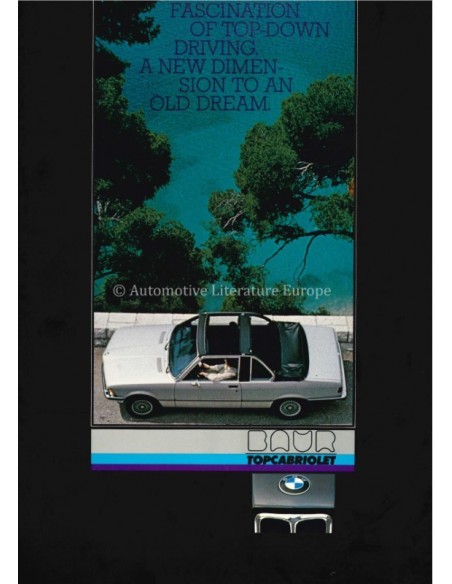 1980 BMW 3 SERIES BAUR HARD1980 BMW 3 SERIES BAUR TOPCABRIOLET BROCHURE ENGLISHTOP CABRIOLET BROCHURE GERMAN
