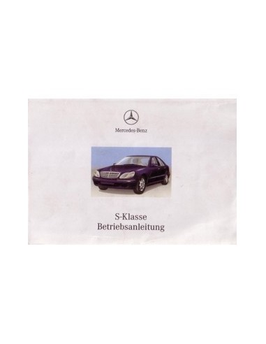 2000 MERCEDES BENZ S KLASSE INSTRUCTIEBOEKJE DUITS