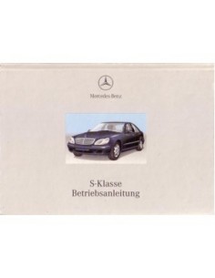 1998 MERCEDES BENZ S KLASSE INSTRUCTIEBOEKJE DUITS