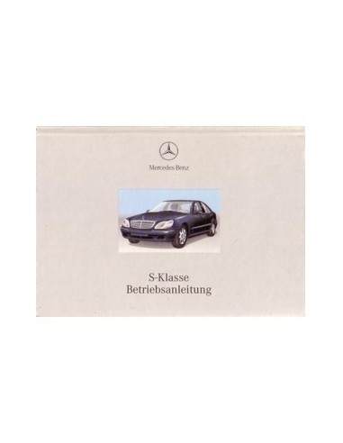 1998 MERCEDES BENZ S KLASSE INSTRUCTIEBOEKJE DUITS