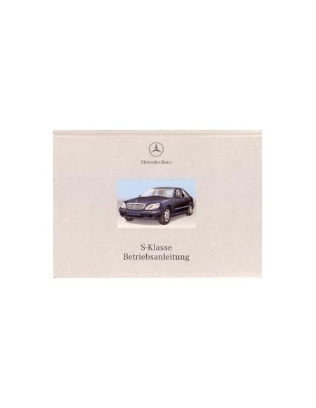 1998 MERCEDES BENZ S KLASSE INSTRUCTIEBOEKJE DUITS