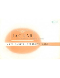 1955 JAGUAR MK VII SALOON PROSPEKT ENGLISCH