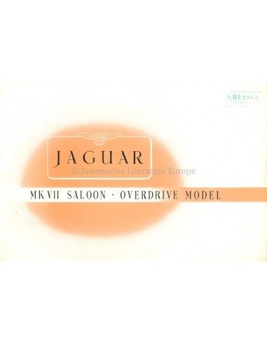 1955 JAGUAR MK VII SALOON PROSPEKT ENGLISCH