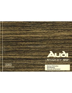 1967 AUDI SUPER 90 INSTRUCTIEBOEKJE NEDERLANDS FRANS ITALIAANS