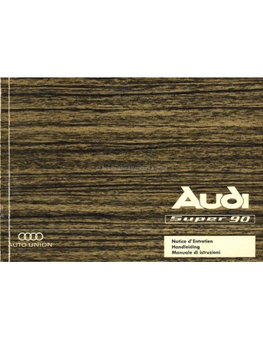 1967 AUDI SUPER 90 INSTRUCTIEBOEKJE NEDERLANDS FRANS ITALIAANS