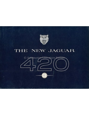 1967 JAGUAR 420 G BROCHURE ENGLISH