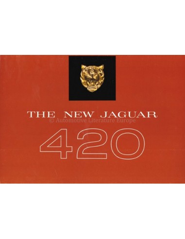 1967 JAGUAR 420 G BROCHURE ENGELS