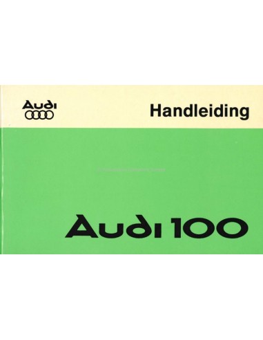 1975 AUDI 100 INSTRUCTIEBOEKJE NEDERLANDS