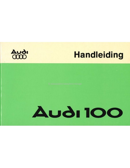 1975 AUDI 100 OWNERS MANUAL HANDBOOK DUTCH