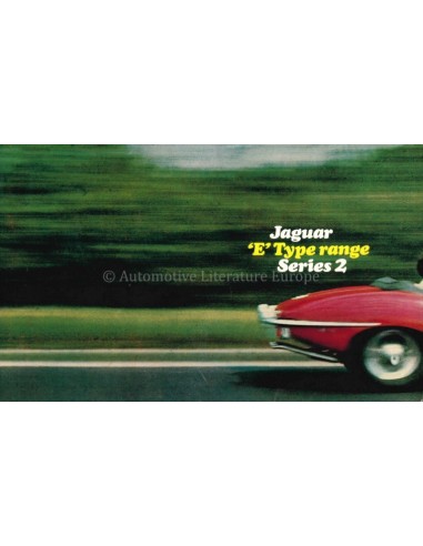 1971 JAGUAR SERIES 2 E-TYPE BROCHURE ENGLISH
