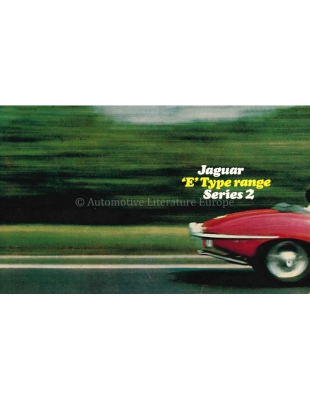 1971 JAGUAR SERIES 2 E-TYPE BROCHURE ENGLISH