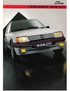 1984 PEUGEOT 205 GTI BROCHURE NEDERLANDS