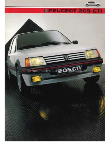 1984 PEUGEOT 205 GTI PROSPEKT NIEDERLÄNDISCH