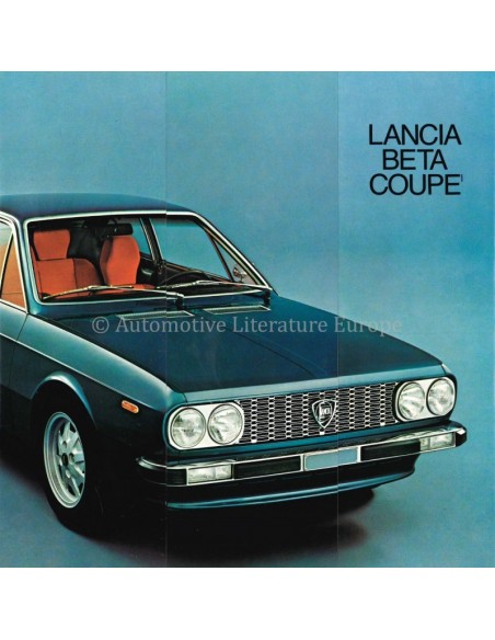 1974 LANCIA BETA COUPE BROCHURE ENGLISH