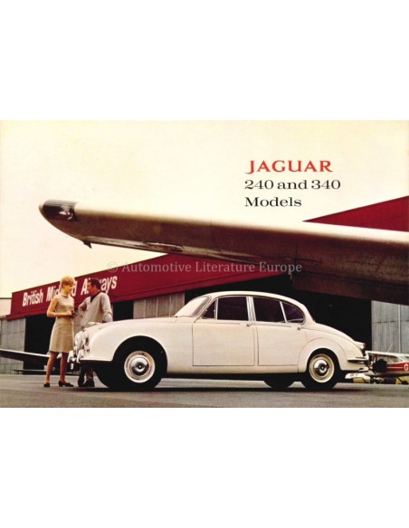 1967 JAGUAR MK II 240 / 340 BROCHURE ENGELS