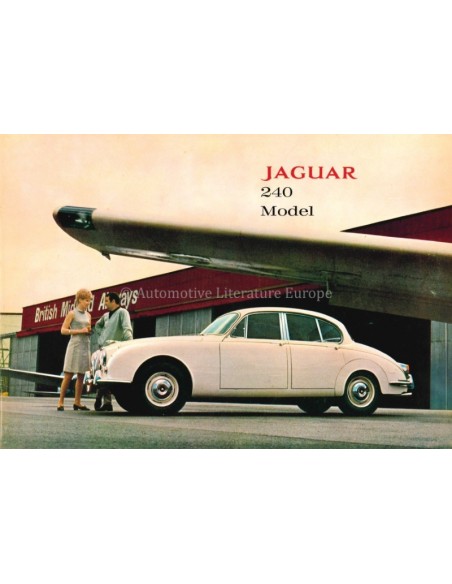 1967 JAGUAR MK II 240 BROCHURE ENGELS