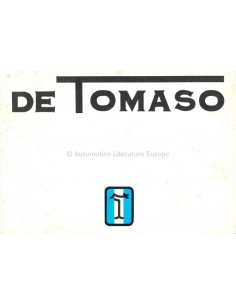 1975 DE TOMASO PROGRAMMA BROCHURE ITALIAANS ENGELS