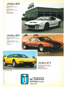 1980 DE TOMASO PANTERA GTS BROCHURE 2