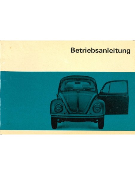 1968 VOLKSWAGEN KEVER 1200 1300 1500 INSTRUCTIEBOEK DUITS