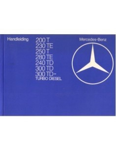 1982 MERCEDES BENZ E KLASSE T INSTRUCTIEBOEKJE NEDERLANDS