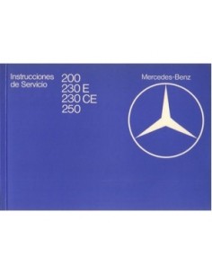 1982 MERCEDES BENZ E KLASSE INSTRUCTIEBOEKJE SPAANS