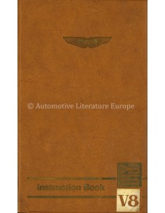 1972 ASTON MARTIN V8 SALOON INSTRUCTIEBOEKJE ENGELS