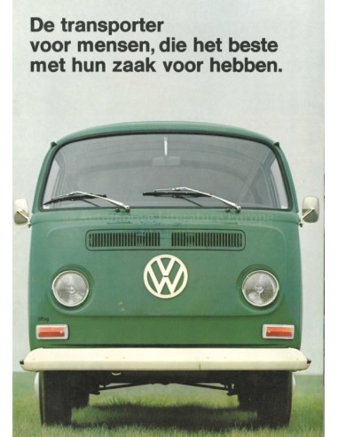 1970 VOLKSWAGEN TRANSPORTER T2 PROSPEKT NIEDERLÄNDISCH