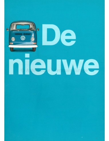1968 VOLKSWAGEN TRANSPORTER T2 BROCHURE DUTCH