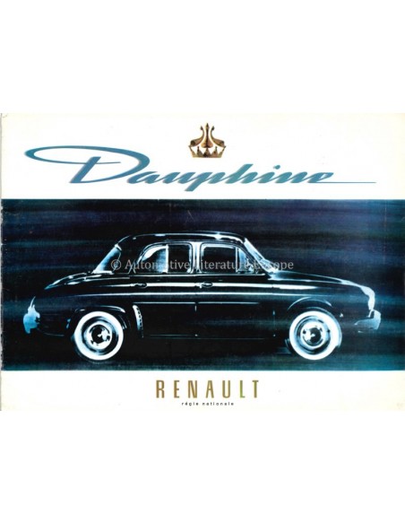 1960 RENAULT DAUPHINE BROCHURE DUITS