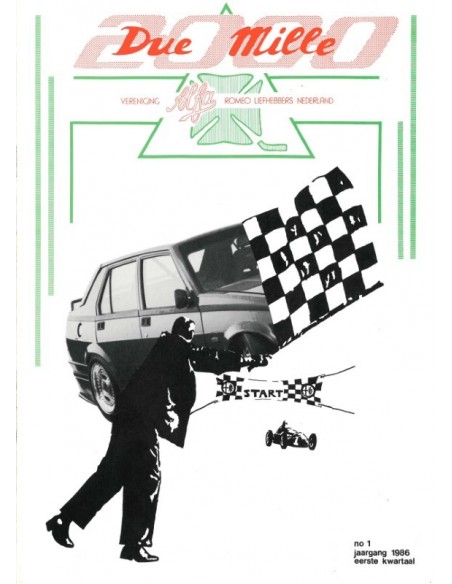 1986 ALFA ROMEO CLUB DUE MILLE  MAGAZINE 1 DUTCH