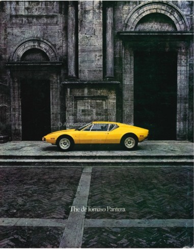 1972 DE TOMASO PANTERA BROCHURE ENGLISH / FRENCH