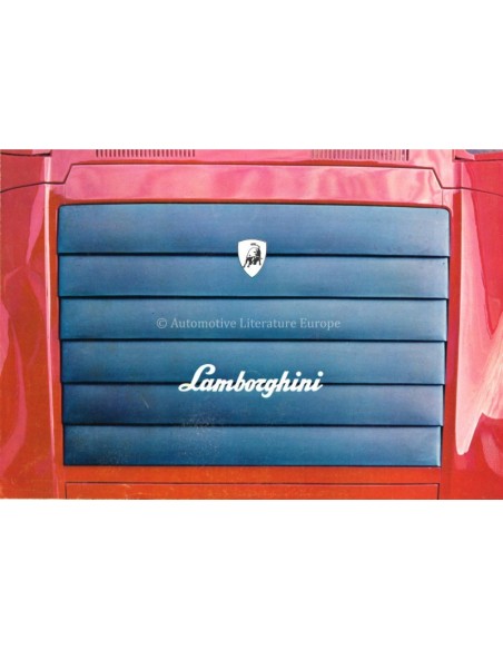 1969 LAMBORGHINI MIURA ISLERO ESPADA BROCHURE ITALIAANS