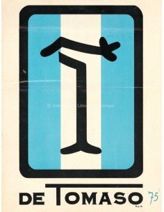 1974 DE TOMASO PROGRAMMA BROCHURE ITALIAANS ENGELS