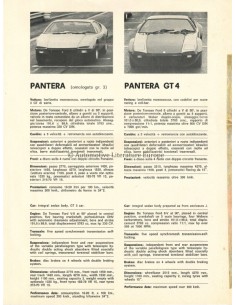 1974 DE TOMASO RANGE BROCHURE ITALIAN ENGLISH 2