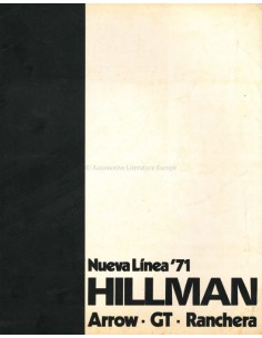 1971 HILLMAN ARROW GT RANCHERA RANGE BROCHURE
