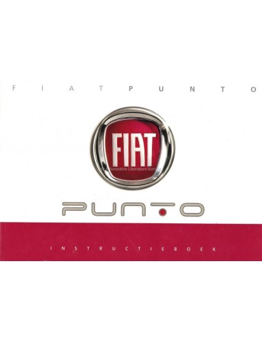 2012 FIAT PUNTO OWNER'S MANUAL HANDBOOK DUTCH