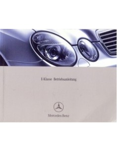 2002 MERCEDES BENZ E KLASSE INSTRUCTIEBOEKJE DUITS