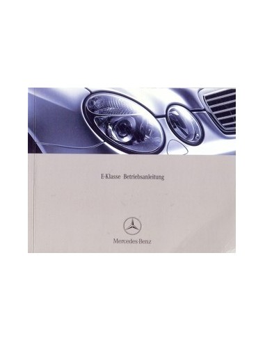 2002 MERCEDES BENZ E KLASSE INSTRUCTIEBOEKJE DUITS