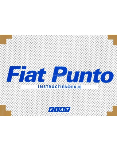 2001 FIAT PUNTO OWNER'S MANUAL DUTCH