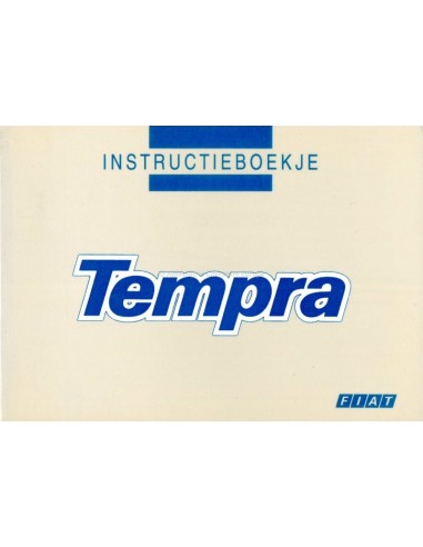 1993 FIAT TEMPRA OWNERS MANUAL HANDBOOK DUTCH