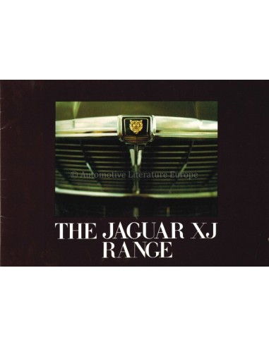 1974 JAGUAR XJ PROGRAMMA BROCHURE ENGELS