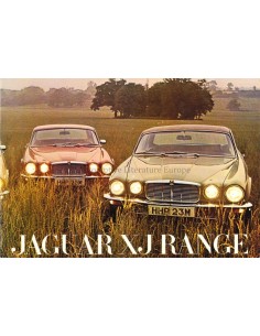 1974 JAGUAR XJ PROGRAMM PROSPEKT ENGLISCH